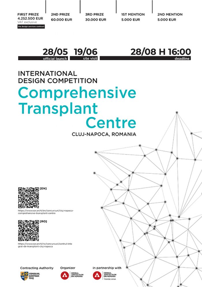 INTERNATIONAL DESIGN COMPETITION  CLUJ-NAPOCA COMPREHENSIVE  TRANSPLANT CENTRE, ROMANIA