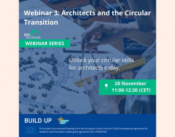 Webinar: Are architects ready for circular transition? Continuous Professional Development tools for Europe