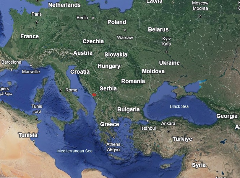 The city of Trebinje in Europe