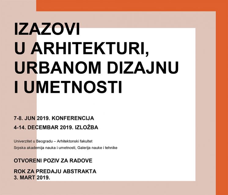 IZAZOVI U ARHITEKTURI, URBANOM DIZAJNU I UMETNOSTI