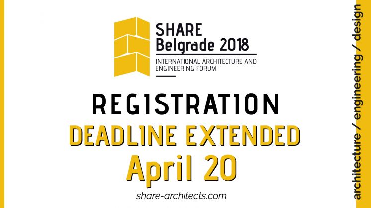 Registration Deadline Extended - 20. April 2018