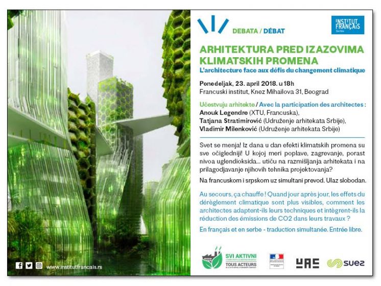FRANCUSKI INSTITUT U SRBIJI, PROEVENT ASSOCIATION I UDRUŽENJE ARHITEKATA SRBIJE POZIVAJU VAS